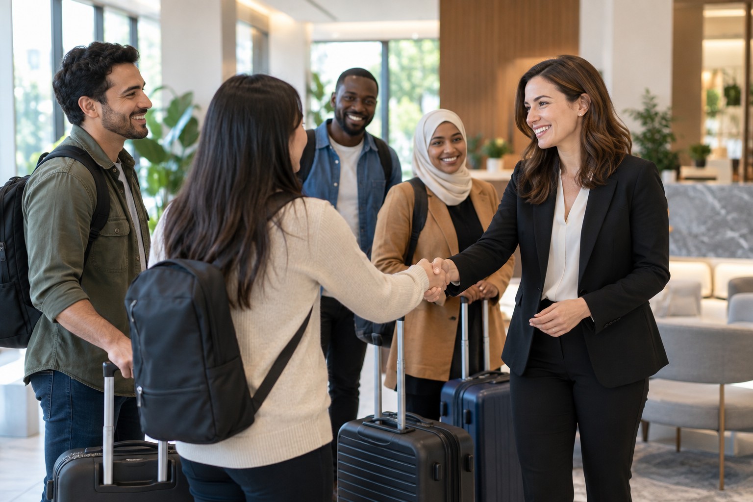 AI-generated scene illustrating Hiring from outside the UAE